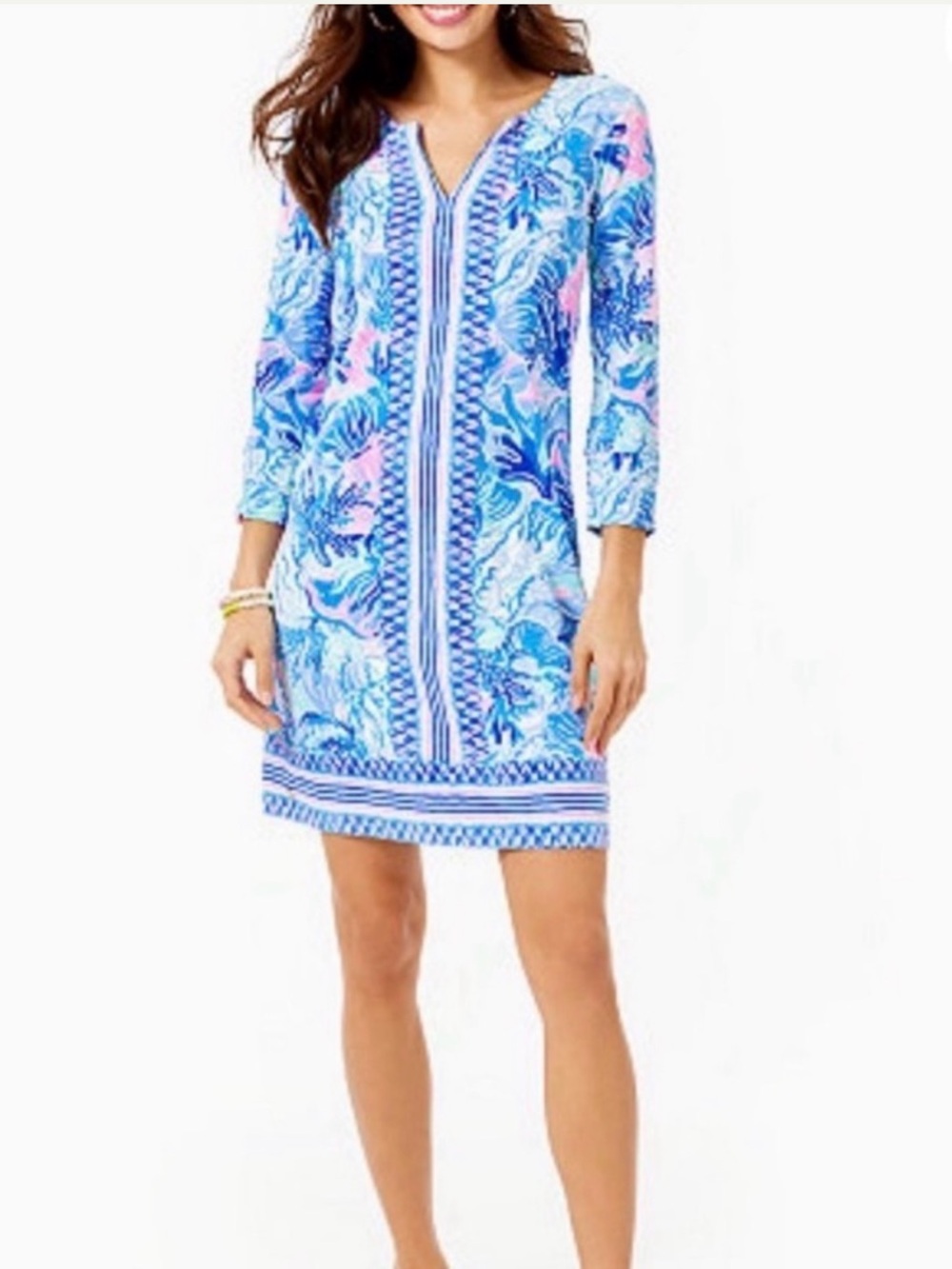 Lilly Pulitzer Nadine Chilly Lilly UPF Dress 
Size Small